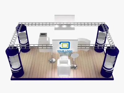 Booth Exhibition Stand a472a 3D model