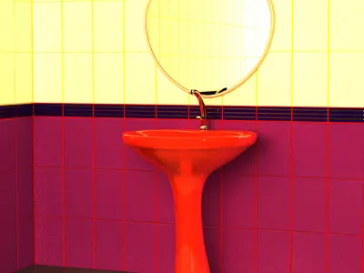 Bathroom washbasin  3D model