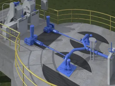 Wastewater Treatment Facility 3D model