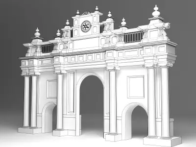 Roman Entry Gate 3D model