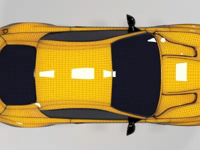 Maserati GT Low-poly 3D model
