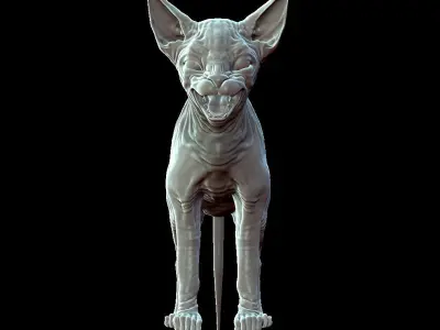 Sphinx Cat Sculpt 3D model
