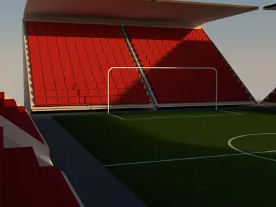 Football Soccer Stadium 3D model