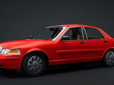 City Car C4D Rigged 3D model