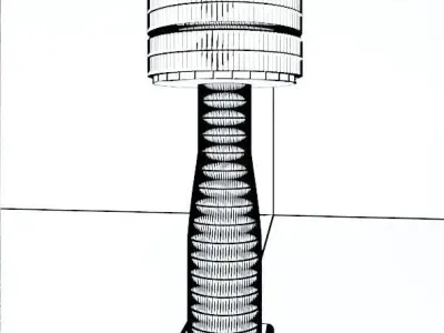 Stand diamond lampshade 3D model
