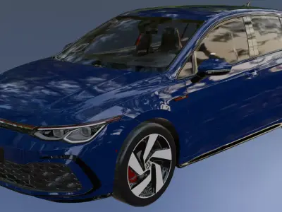 Volkswagen Golf 8 GTI 3D model