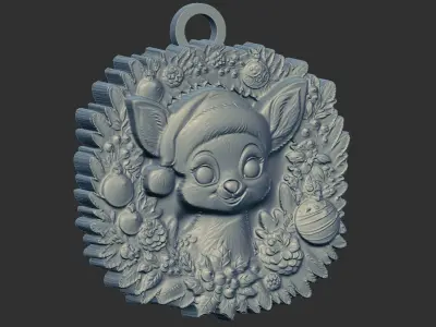 christmas decor  3D print model