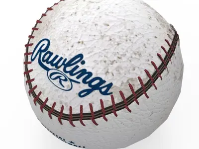 Baseball Low-poly 3D model