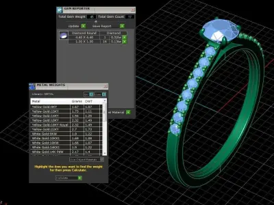 Jewelry Rings NINE RINGS 011 3D print model