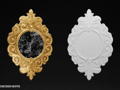 Antique Mirror 3D model