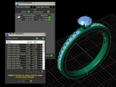 Jewelry Rings NINE RINGS 021 Free 3D print model