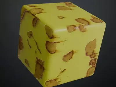 Chipped Yellow Paint Metal PBR Seamless Texture