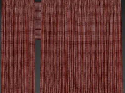Curtain with Roman 53 3D model