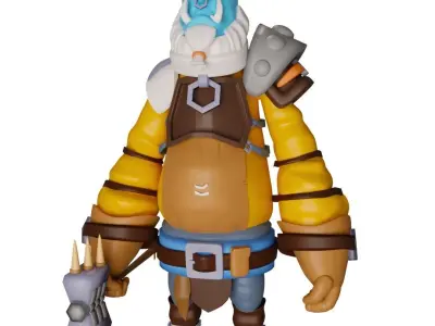 Godzilla world of warcraft action figure 3D model