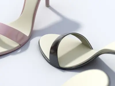 Female High Heel Sandals Free 3D model