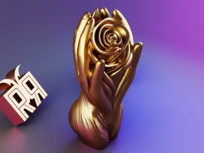 Flower Body Candle 3D print model