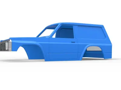 Shell of Uphill Sand Racing Dragster V2 Scale 1 to 25 3D print model