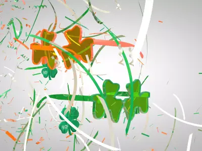 St Patrick Glasses 3D Model 3D model