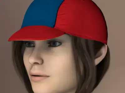 This Cycling Cap Package 3D model