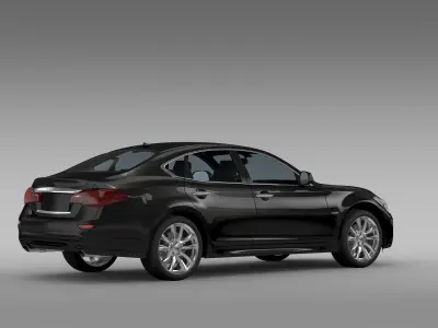 Nissan Fuga Hybrid  Y51 2017 3D model