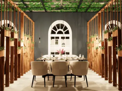 THE FULL RESTAURANT INTERIOR DESIGN PACK 3D model