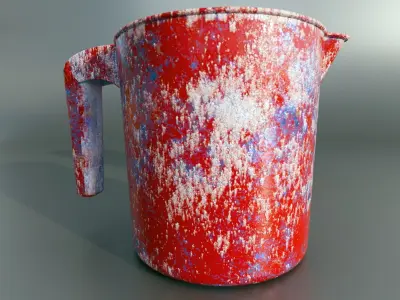 plastic mug Low-poly 3D model