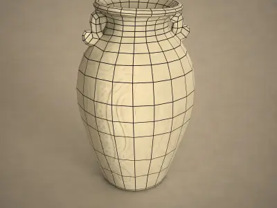 Ancient vase Free low-poly 3D model