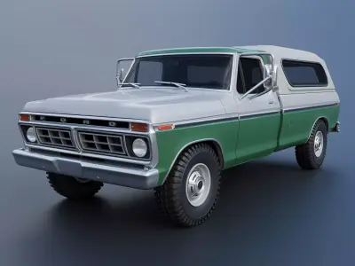 F-350 Super Camper Special 1976 3D print model