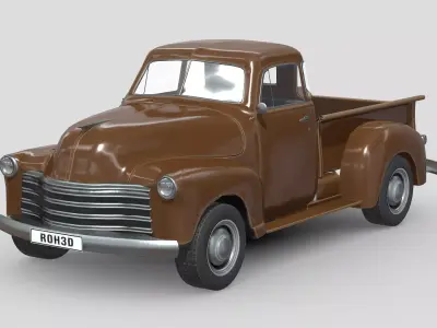 Chevrolet Advance Design Pickup Low-poly 3D model