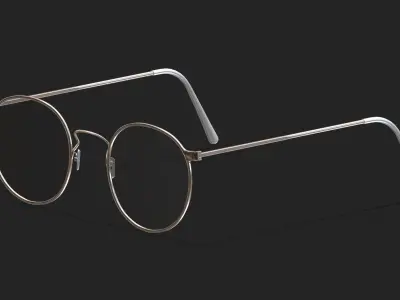 Ful Vue Glasses Low Poly PBR Realistic Low-poly 3D model