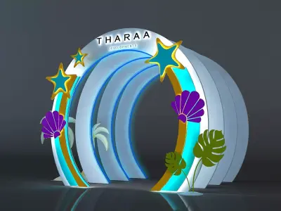  Event Gate Counter Exhibition Entrance Design a669a 3D model