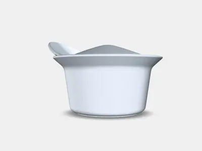 FARGKLAR Oven-serving dish with lid Low-poly 3D model