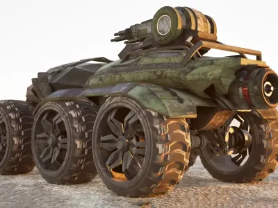 Game Vehicle  Low-poly 3D model