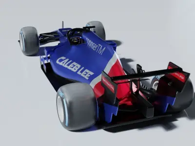 Formula One car 3D model by calebjllee