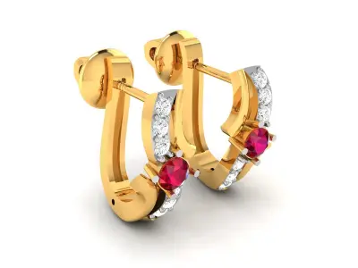 Women Earrings 3D print model
