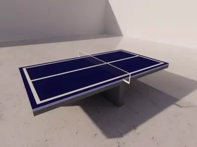Ping pong table 3D model