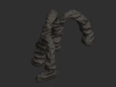 Triple Arch - Base Free low-poly 3D model