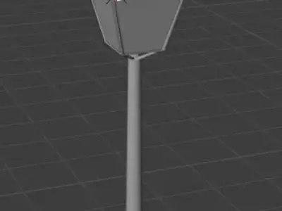 old style Street light Free low-poly 3D model