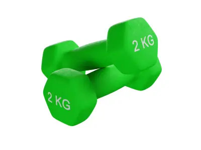 2 Kg Dumbbell 3D model