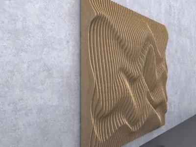 Parametric Wavy Panels 3D model