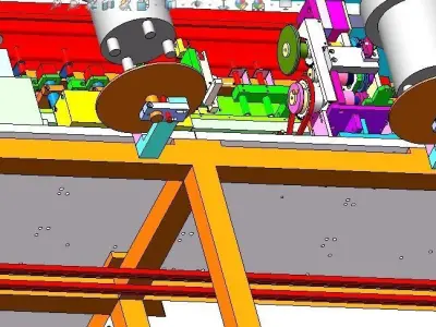 Cam assembly machine 3D model