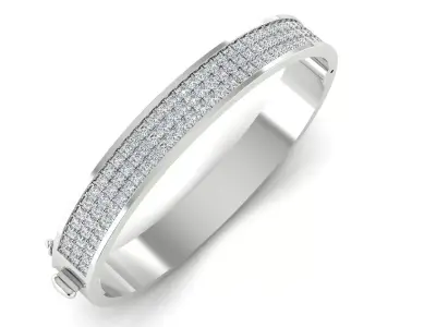 Diamond Bracelet 3D print model shop