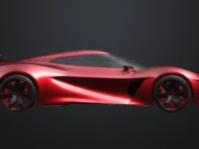 spot car 3D model Low-poly 3D model