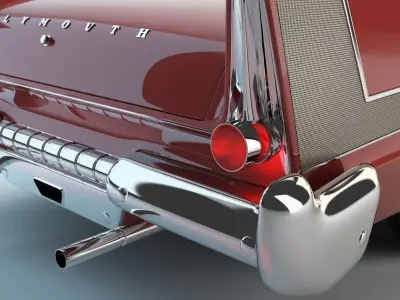 Plymouth Fury 1958 3D model