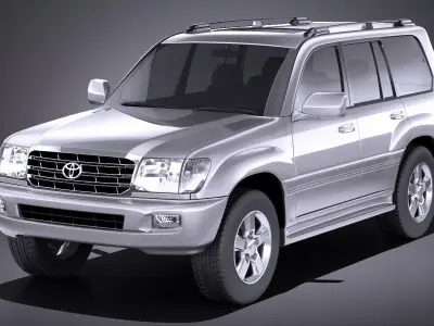 Toyota Land Cruiser J100 1997 2007 VRAY 3D model