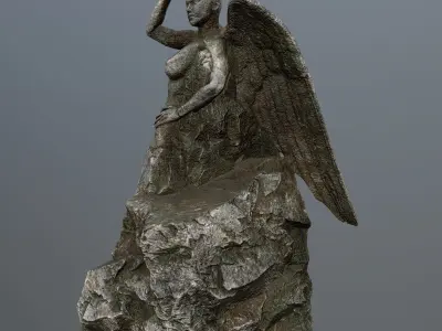 woman statue 2 Low-poly 3D model order