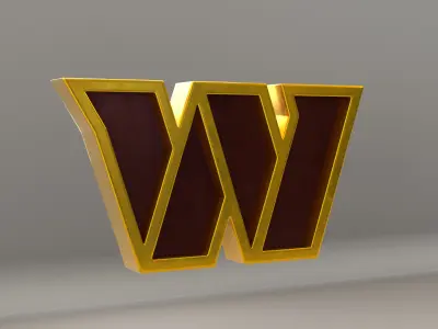 NFL Washington Commanders Logo 3D model