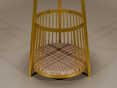 Marble tea table 3D model 3D model