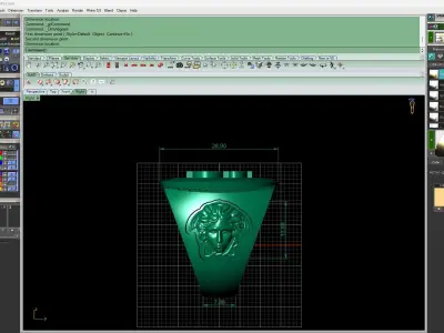 Dollar Ring Gold 3D print model