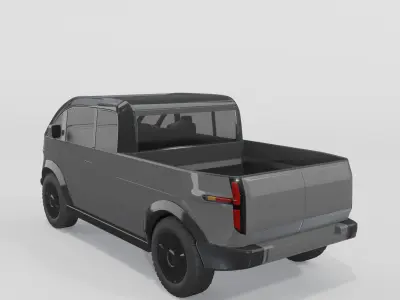 Canoo Pickup Grey 3D model